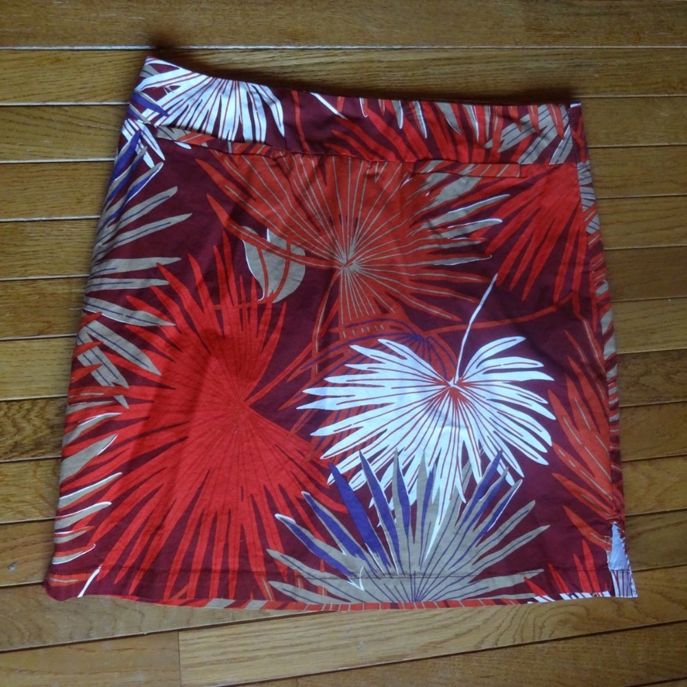 GAP Red Printed Mini Skirt size 16